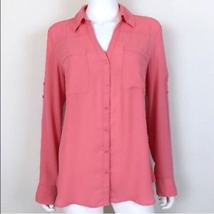 Express Portofino Long Sleeve Button Down